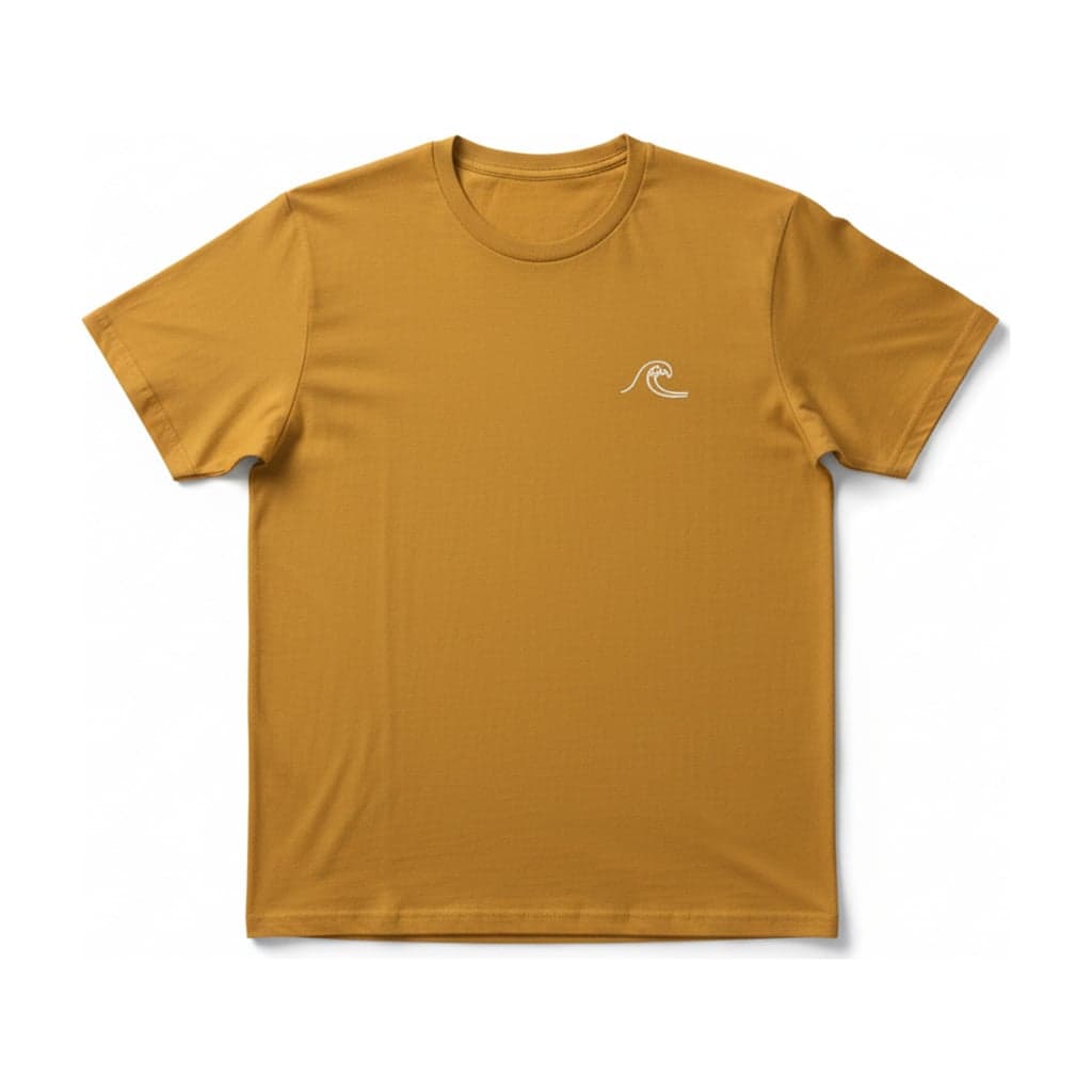 Flat lay result of the same printed T-shirt