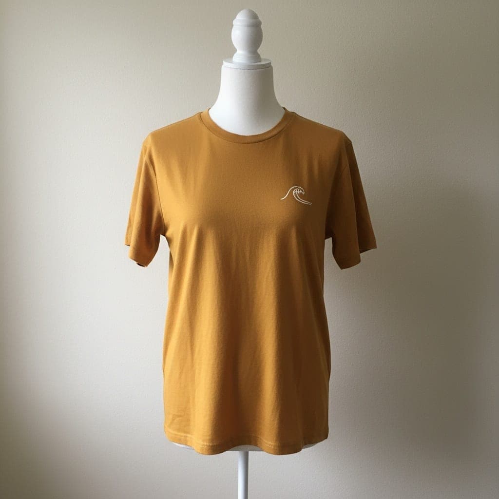 printed T-shirt, Mannequin photo before