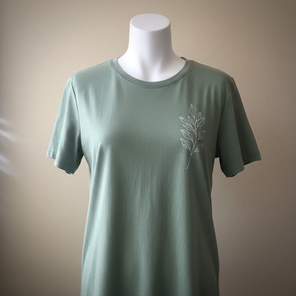 printed T-shirt, Mannequin photo before