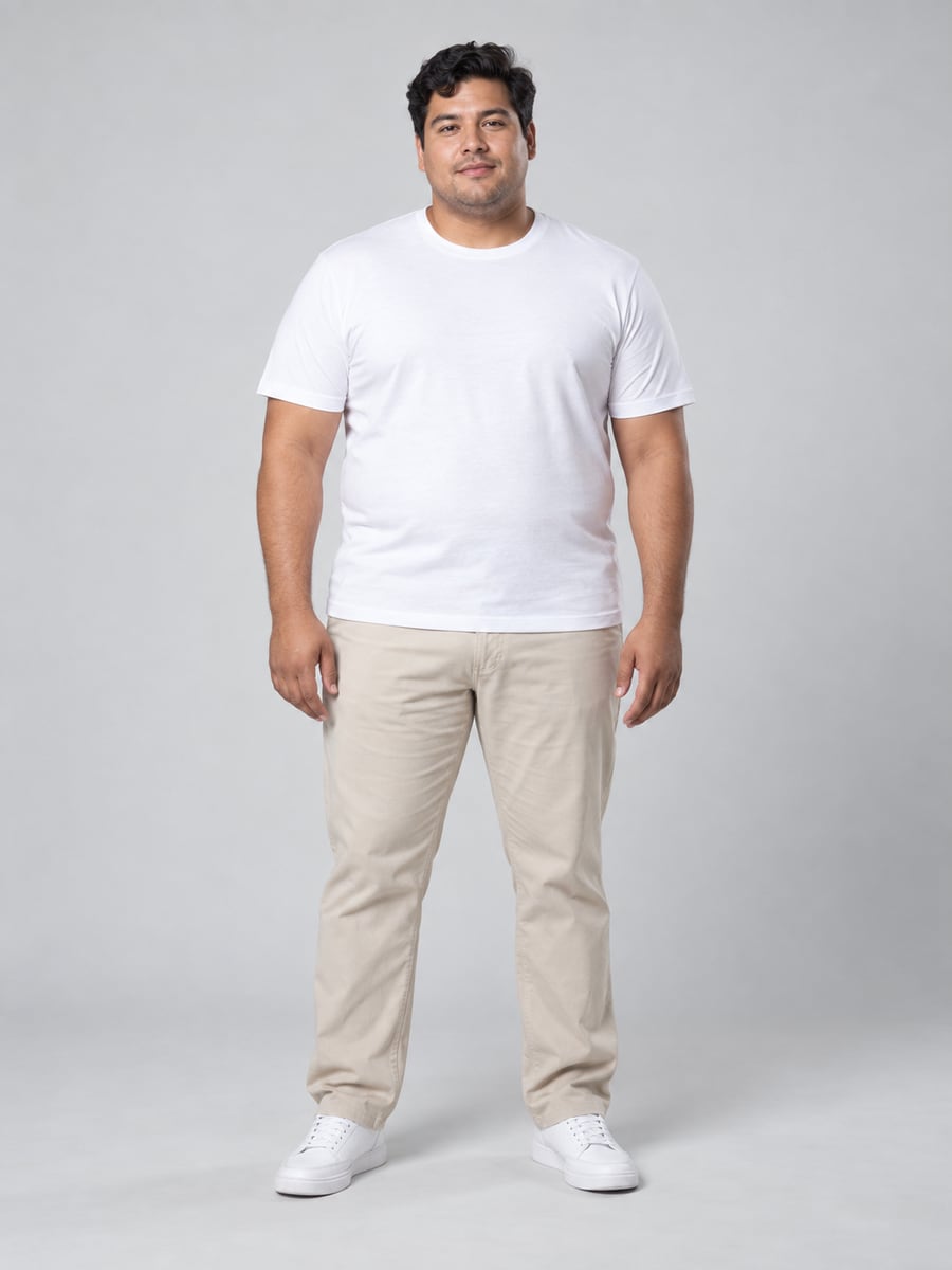 Man · 30–40s · Plus size